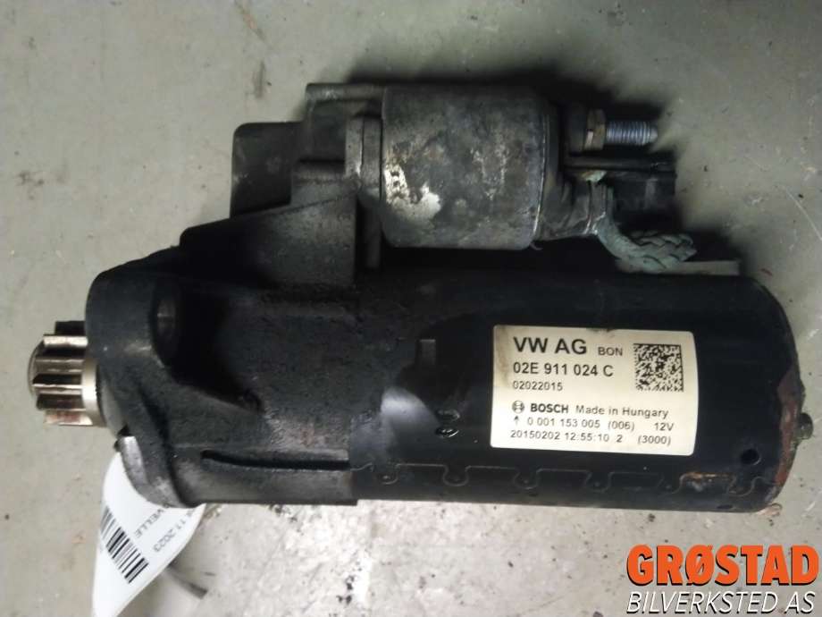 Starter diesel til VW Transporter / Caravelle 2009-2015 (Fase 2) (T5) (T5) (02E 911 024 H|02E 911 024 C|nbs-2938)