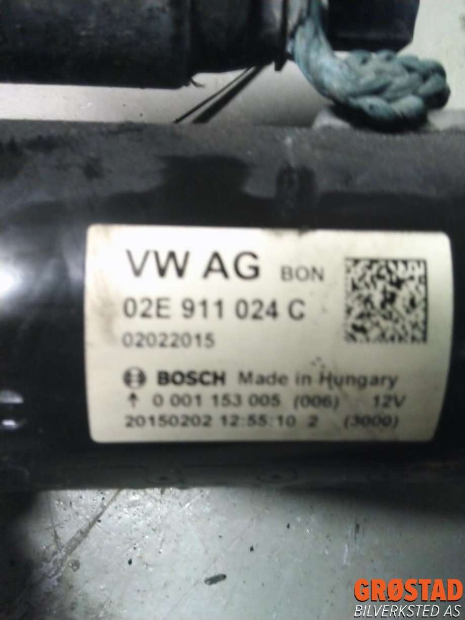 Starter diesel til VW Transporter / Caravelle 2009-2015 (Fase 2) (T5) (T5) (02E 911 024 H|02E 911 024 C|nbs-2938)