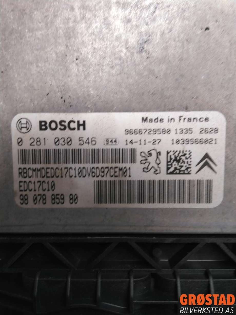 Styreenhet motor til Citroën Berlingo 2015-2019 (Type II, Fase 2)  (9807885980|9666729580|0281030546)