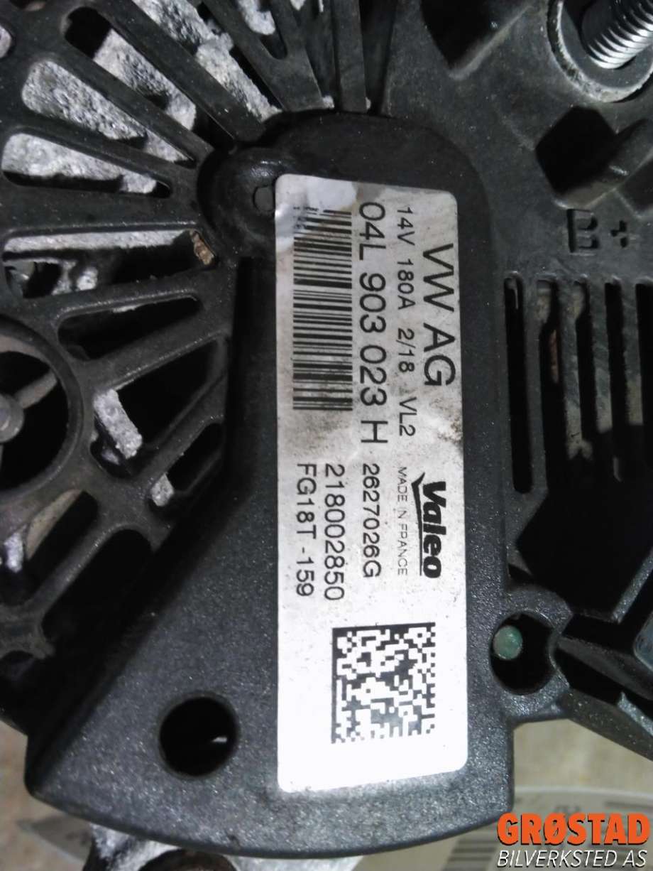 Dynamo diesel til Škoda Superb 2015-->> (Type III)  (04L 903 023 H|04L 903 021 K|NBG-4865)