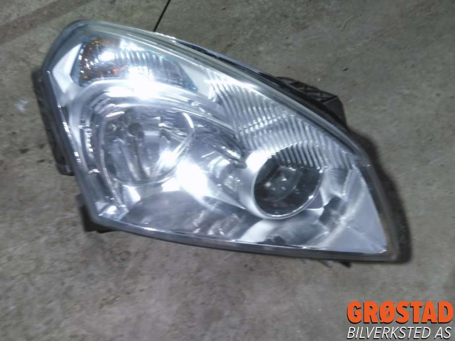 Frontlykt høyre halogen til Nissan Qashqai 2007-2010 (Type I, Fase 1) (26010JD90A|26010JD90B|)