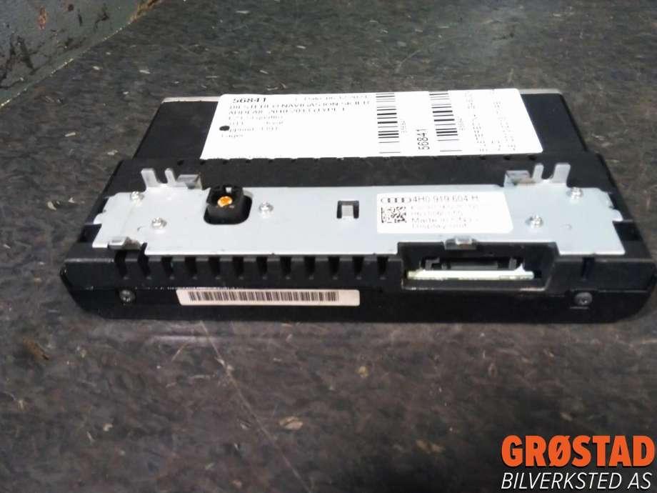 Bilstereo navigasjon skjerm til Audi A8 2010-2013 (Type III, Fase 1)  (4H0 919 604 H|)