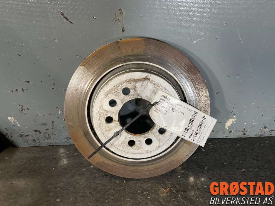Bremseskive bak til Saab 9-3 2008-2011 (Type II, Fase 2) (12762291|9191336|)