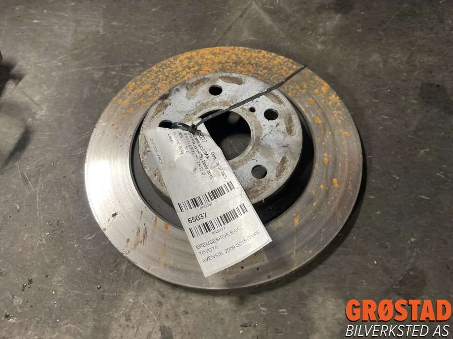Bremseskive bak til Toyota Avensis, 2009-2015 (Type III, Fase 1) (4243105070)