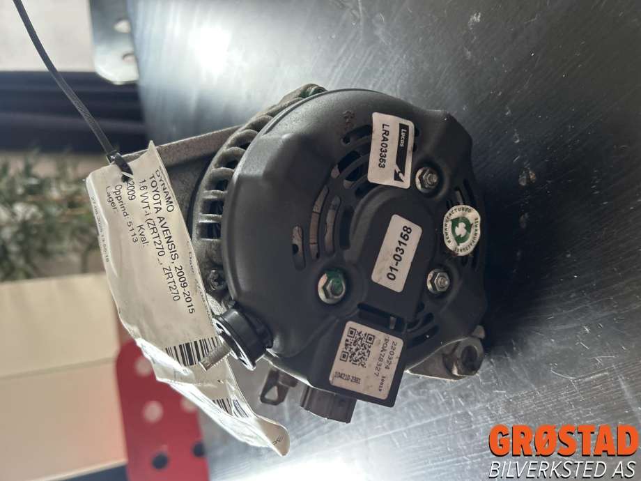 Dynamo til Toyota Avensis 2009-2015 (Type III, Fase 1)  (270600T050|NBG-3593|)