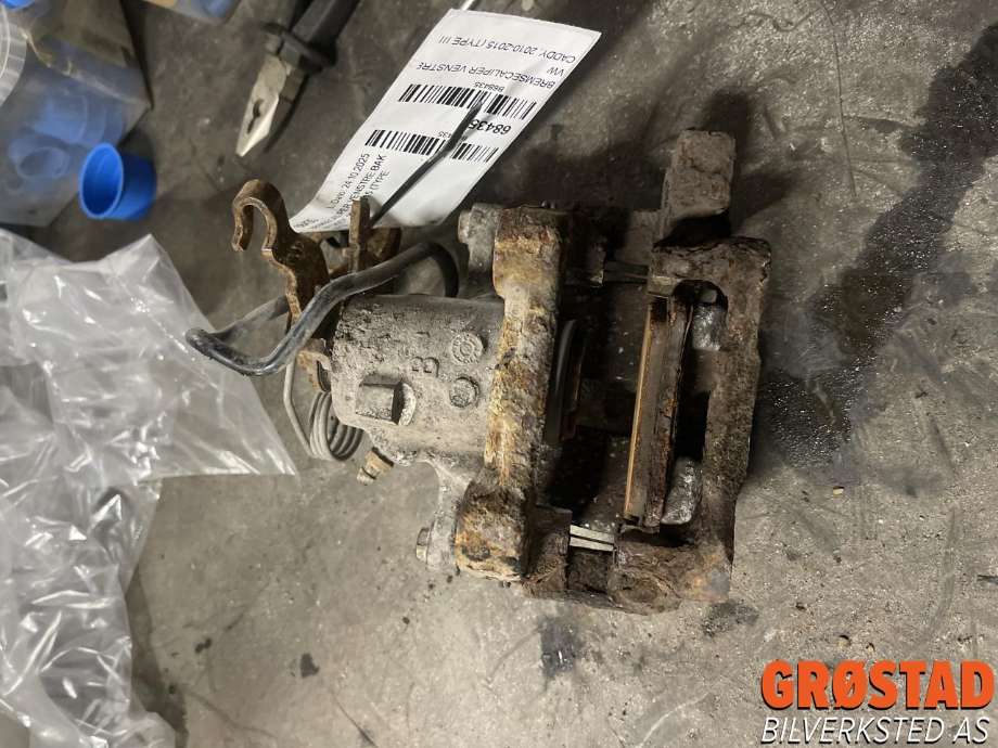Bremsecaliper venstre bak til VW Caddy, 2010-2015 (Type III, Fase 2)  (2K0 615 423 B)
