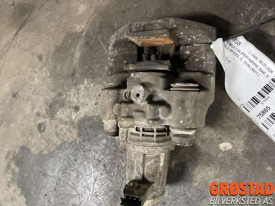Bremsecaliper høyre bak, elektrisk til Tesla Model S, 2016-2021 (Fase 2) (1021250-00-D)