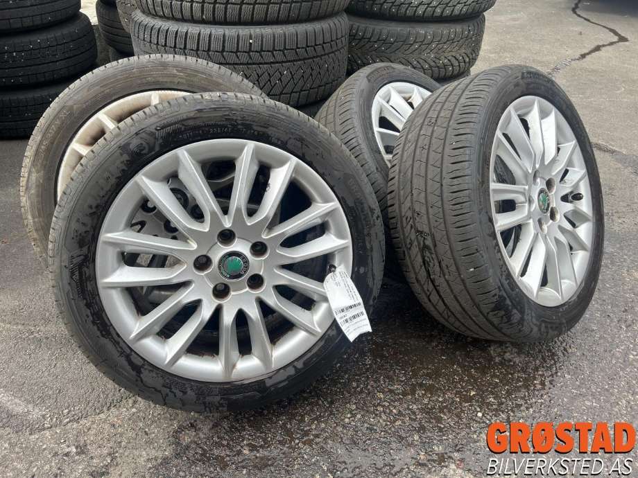 Hjulsett aluminium sommer til Škoda Octavia 2009-2013 (Type II, Fase 2) (5X112|)