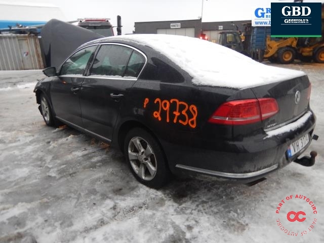 VW Passat 2011-2015 (B7) (B7), Motorkode: CFGB, Girkassekode: MSU