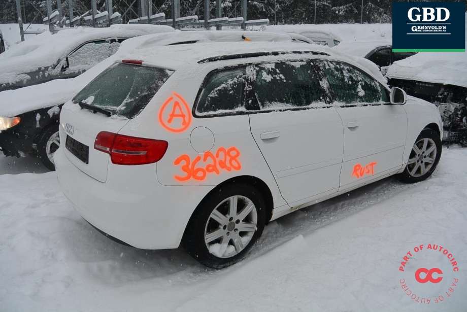 Audi A3 2009-2012 (Type II, Fase 2) , Motorkode: CAXC, Girkassekode: LNY| NBX