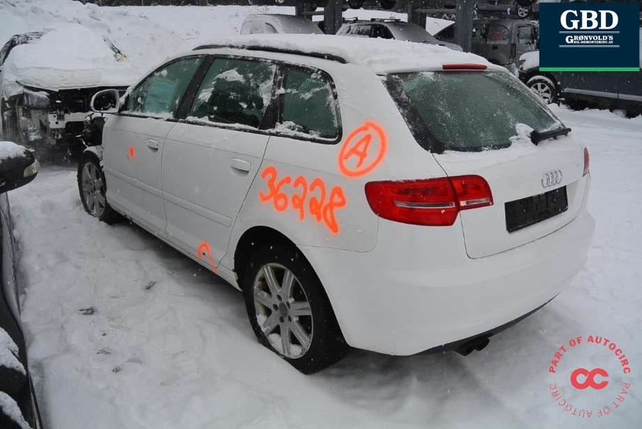 Audi A3 2009-2012 (Type II, Fase 2) , Motorkode: CAXC, Girkassekode: LNY| NBX