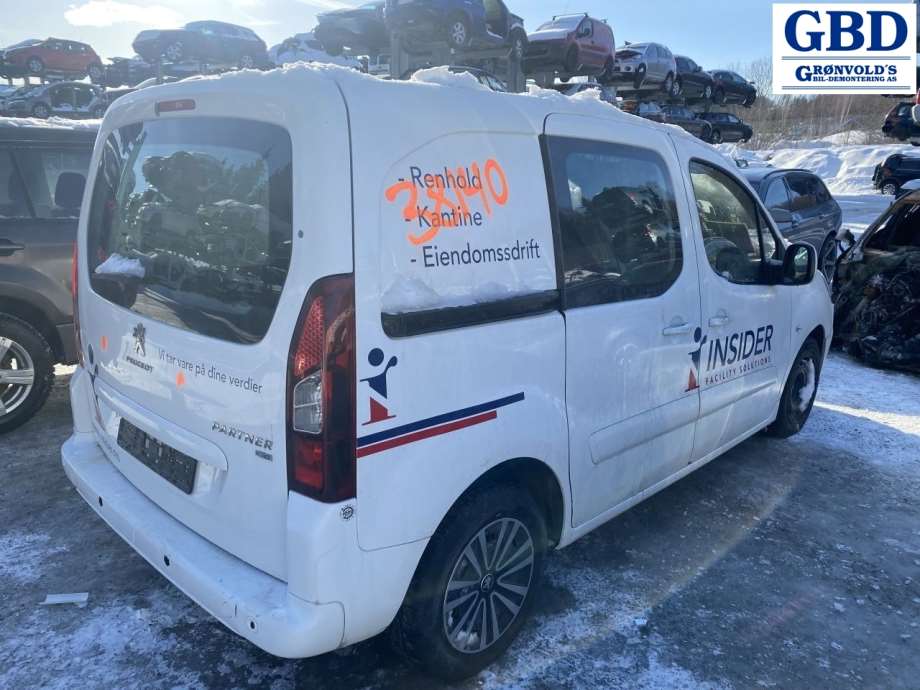 Peugeot Partner, 2015-2019 (Type II, Fase 2) (BOSCH|6405 LK|0 390 241 621)