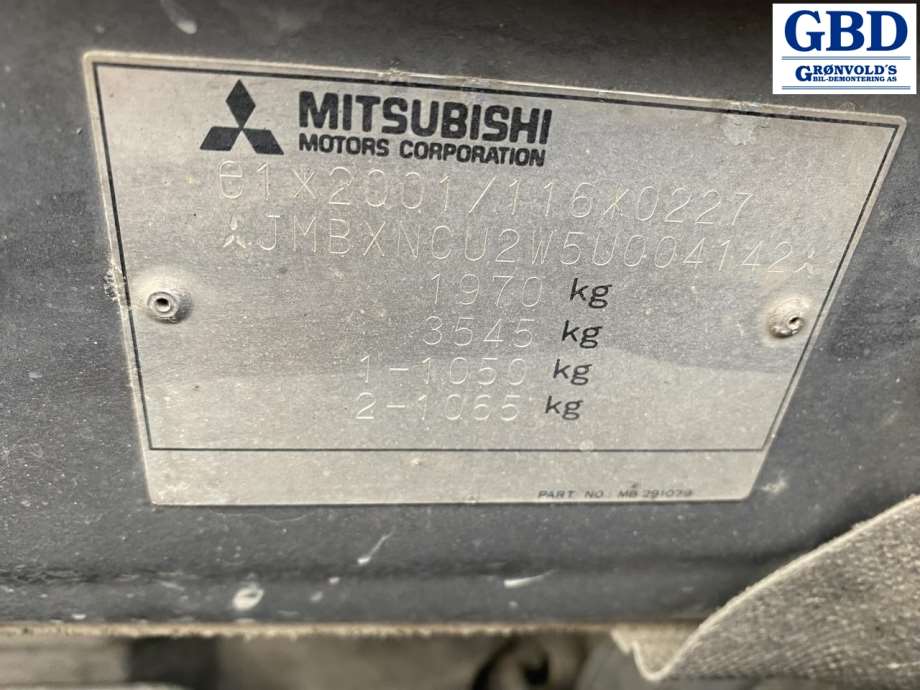 Mitsubishi Outlander, 2003-2006 (Type I) (MN175253)