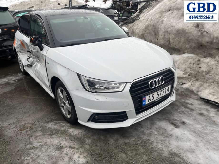 Audi A1, 2014-2018 (Type I, Fase 2) parts car, Engine code: CZCA, Gearbox code: SMH