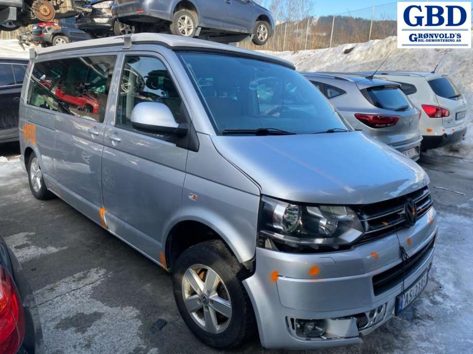 VW Transporter / Caravelle, 2009-2015 (T5, Fase 2) delebil, Motorkode: CAAC, Girkassekode: KUP