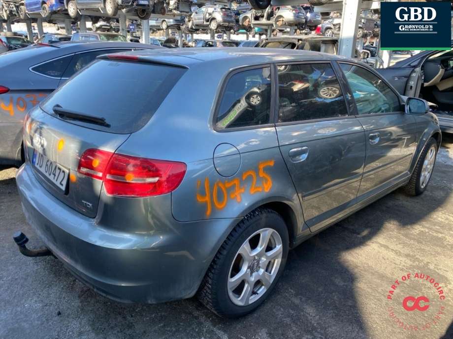Audi A3 2009-2012 (Type II, Fase 2) , Motorkode: CAYC, Girkassekode: LUB