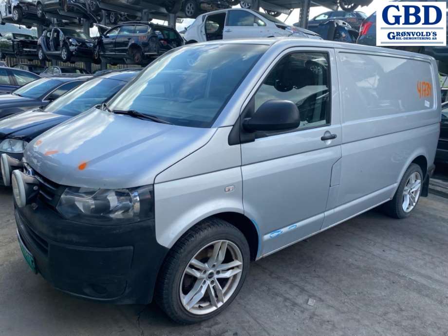 VW Transporter / Caravelle, 2009-2015 (T5, Fase 2) delebil, Motorkode: CAAC, Girkassekode: KQK