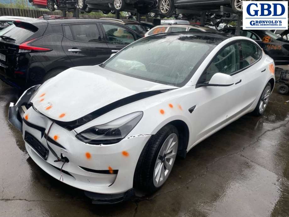 Tesla Model 3, 2018-2023 (Fase 1) parts car, Engine code: 3D1, Gearbox code: 