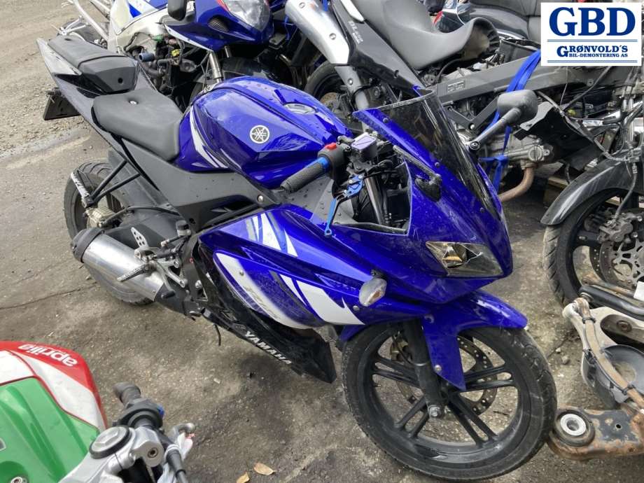 MC Yamaha YZF-R125, 2008-2013 parts car, Engine code: E3A4E, Gearbox code: 