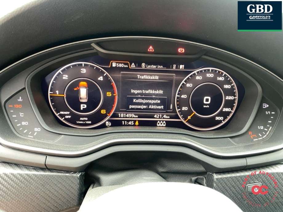 Audi A4 2015-2019 (Type V, Fase 1) (B9) (B9), Motorkode: DETA, Girkassekode: QFJ