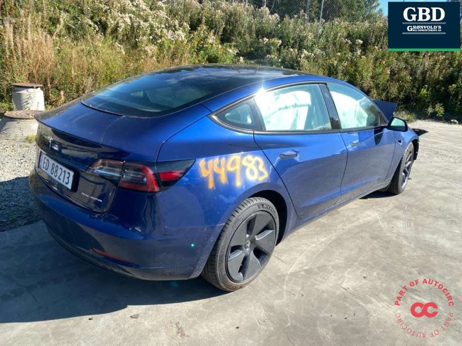 Tesla Model 3 2018-2023 (Fase 1) , Motorkode: 3D3, Girkassekode: 