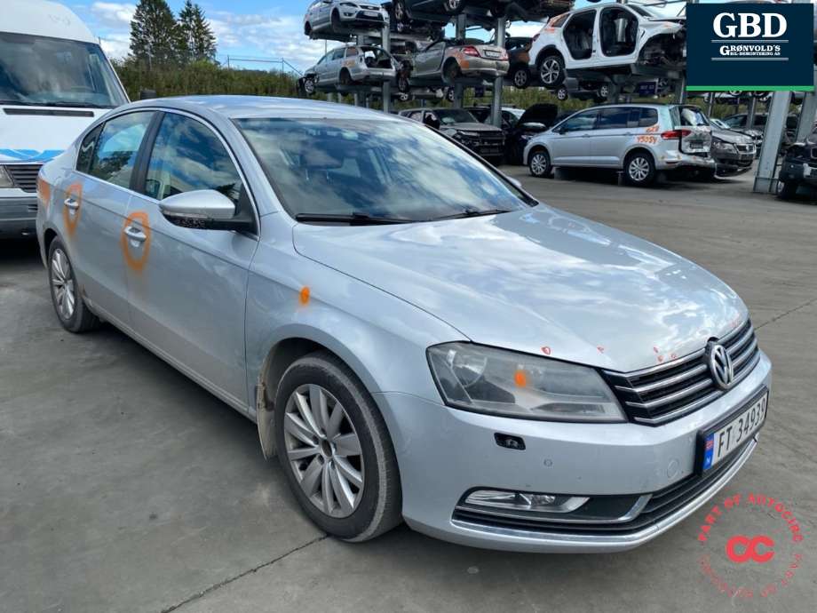 VW Passat 2011-2015 (B7) (B7), Motorkode: CAYC, Girkassekode: MYP