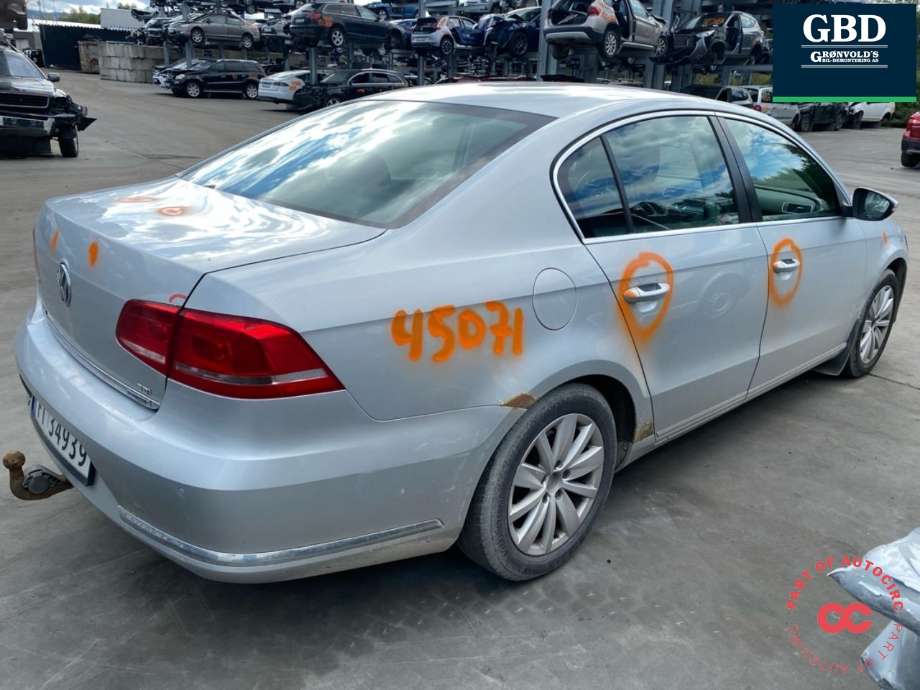 VW Passat 2011-2015 (B7) (B7), Motorkode: CAYC, Girkassekode: MYP