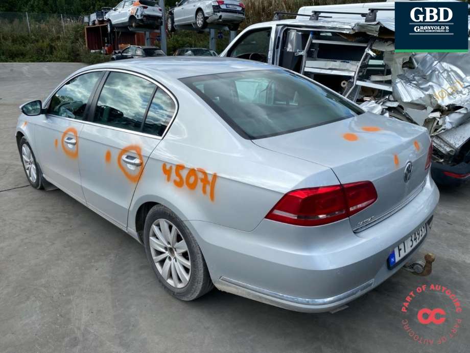 VW Passat 2011-2015 (B7) (B7), Motorkode: CAYC, Girkassekode: MYP