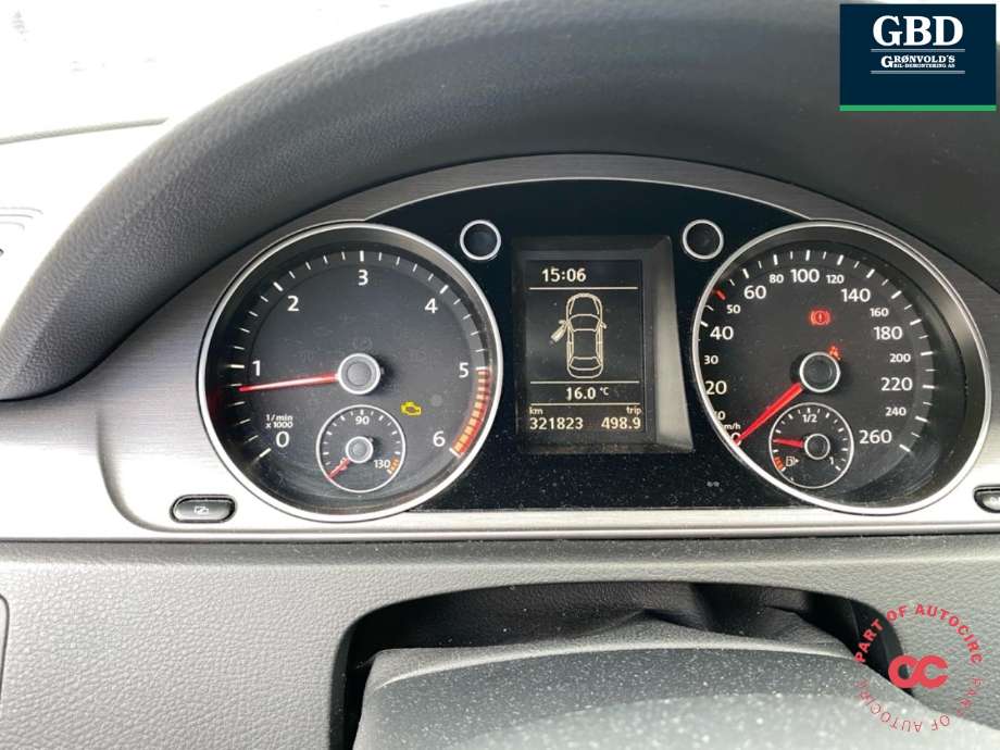 VW Passat 2011-2015 (B7) (B7), Motorkode: CAYC, Girkassekode: MYP