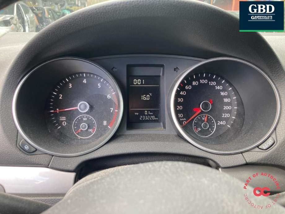 VW Golf VI 2008-2012 , Motorkode: CBZA, Girkassekode: MHV