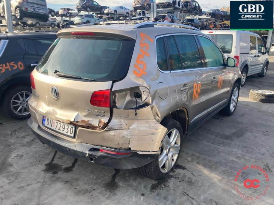 VW Tiguan 2011-2016 (Type I, Fase 2) , Motorkode: CFFB, Girkassekode: NGH