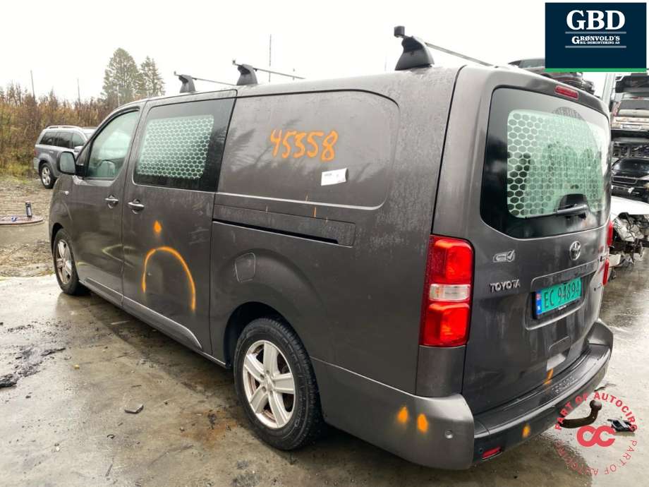 Toyota Proace 2016-->> (Type II) , Motorkode: ZKX, Girkassekode: 