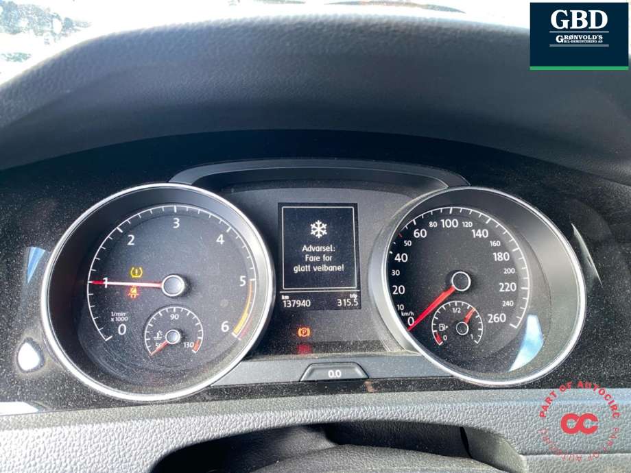 VW Golf VII 2012-2017 (Fase 1) , Motorkode: CLHA, Girkassekode: MRV