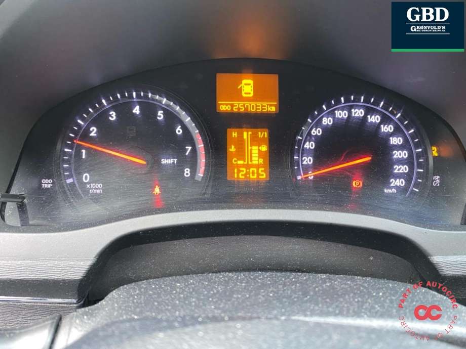 Toyota Avensis 2009-2015 (Type III, Fase 1) , Motorkode: 2ZR-FAE, Girkassekode: 3030005070
