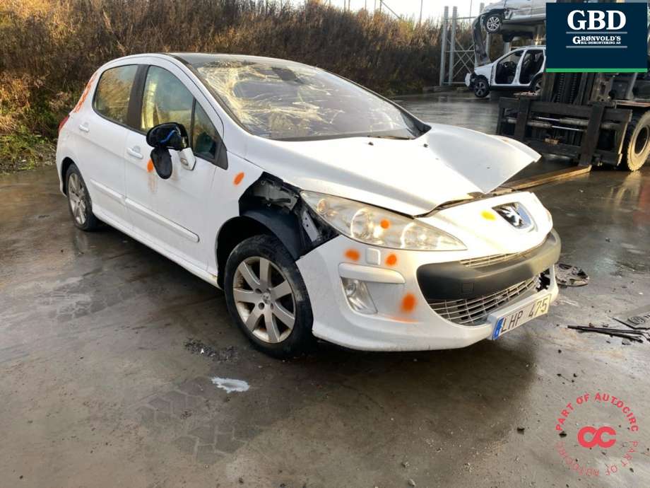 Peugeot 308 2007-2011 (Type I, Fase 1) , Motorkode: 9HV, Girkassekode: 2222 YC