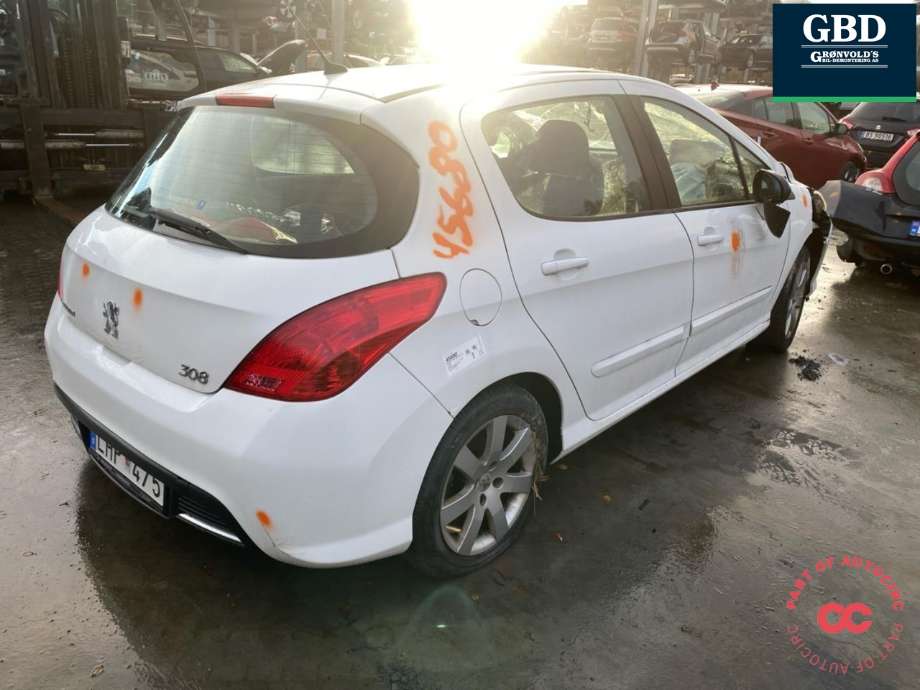Peugeot 308 2007-2011 (Type I, Fase 1) , Motorkode: 9HV, Girkassekode: 2222 YC