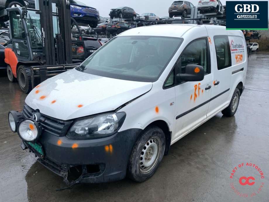 VW Caddy 2010-2015 (Type III, Fase 2) , Motorkode: CFHF, Girkassekode: NFQ