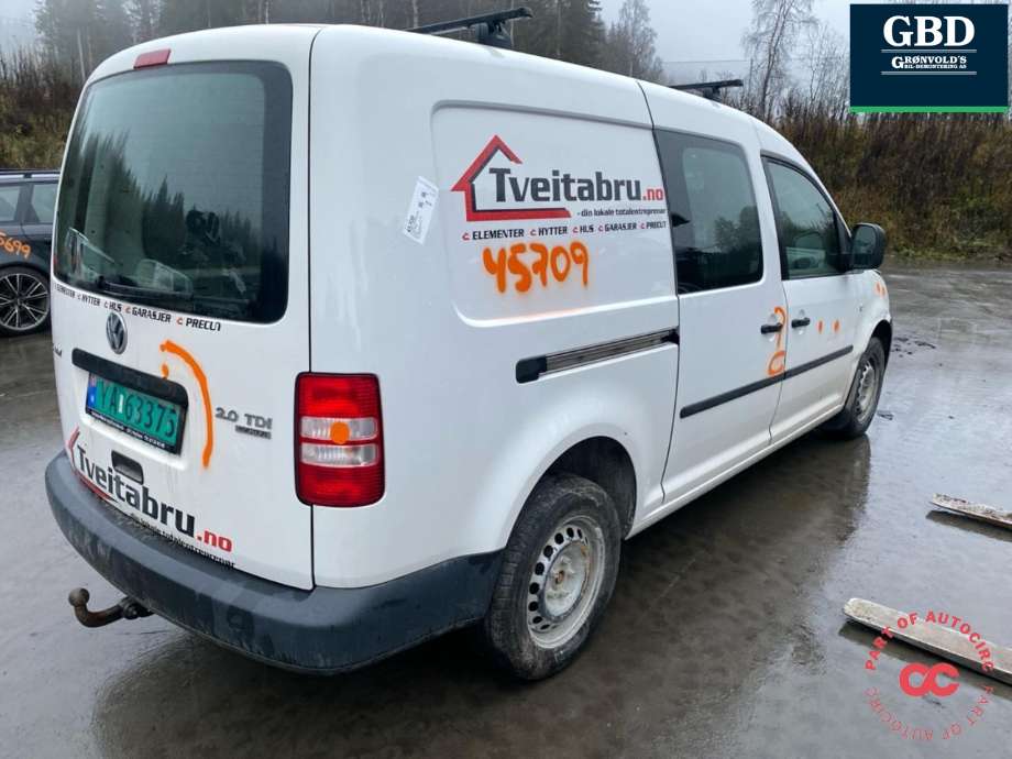 VW Caddy 2010-2015 (Type III, Fase 2) , Motorkode: CFHF, Girkassekode: NFQ