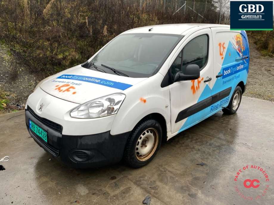 Peugeot Partner 2008-2015 (Type II, Fase 1) , Motorkode: 9HF, Girkassekode: 16 089 352 80