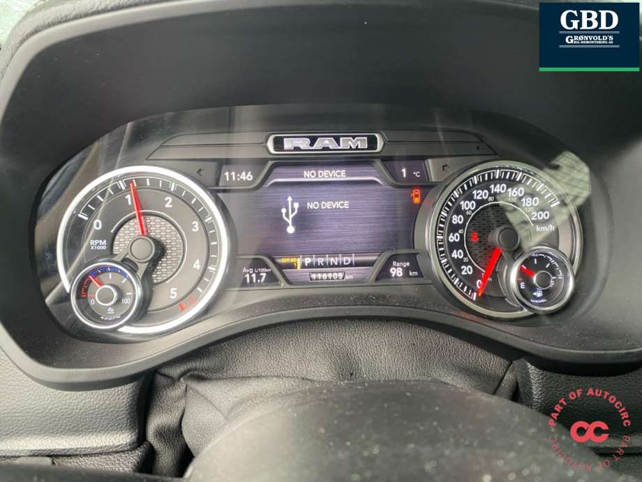 Dodge RAM 2019-->> (Type V) , Motorkode: M| 5162111BA, Girkassekode: 8HP75| 68269521AC
