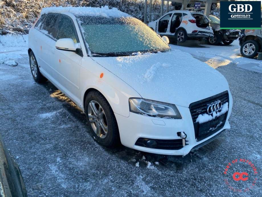 Audi A3 2009-2012 (Type II, Fase 2) , Motorkode: CBBB, Girkassekode: KNW