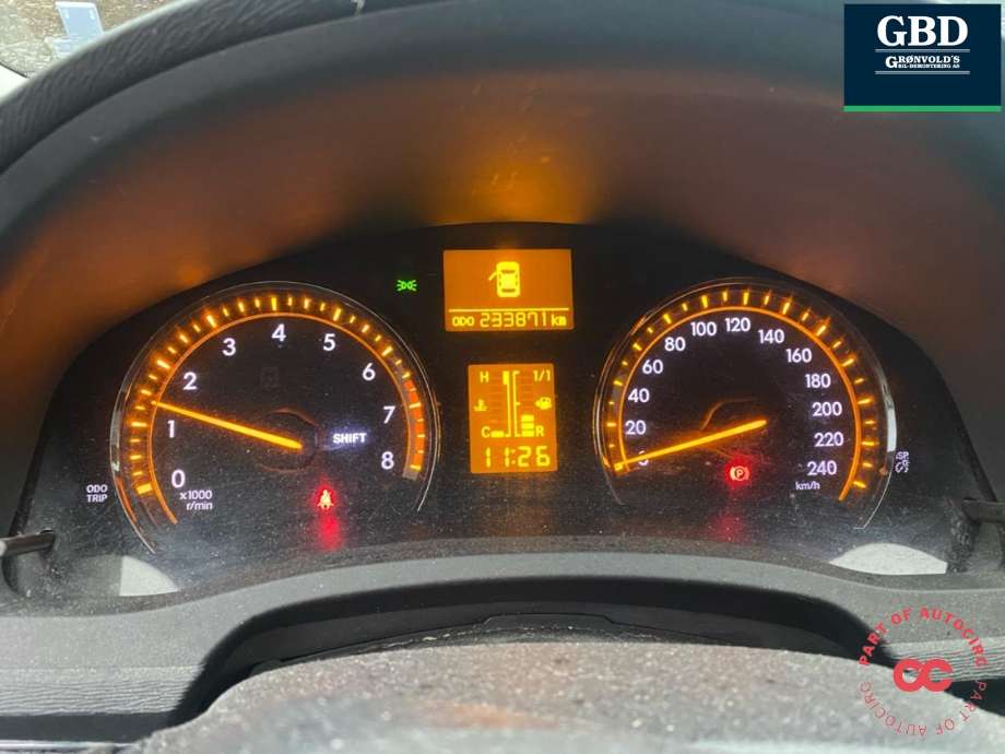 Toyota Avensis 2009-2015 (Type III, Fase 1) , Motorkode: 2ZR-FAE, Girkassekode: 3030005070