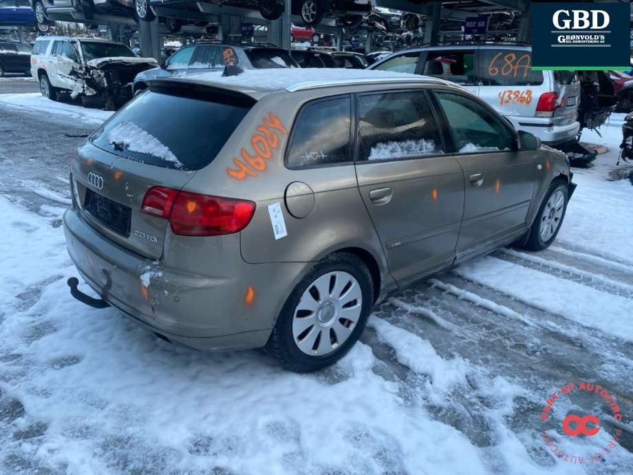 Audi A3 2003-2008 (Type II, Fase 1) , Motorkode: BKD, Girkassekode: JPJ