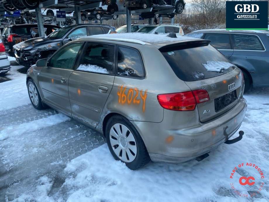 Audi A3 2003-2008 (Type II, Fase 1) , Motorkode: BKD, Girkassekode: JPJ