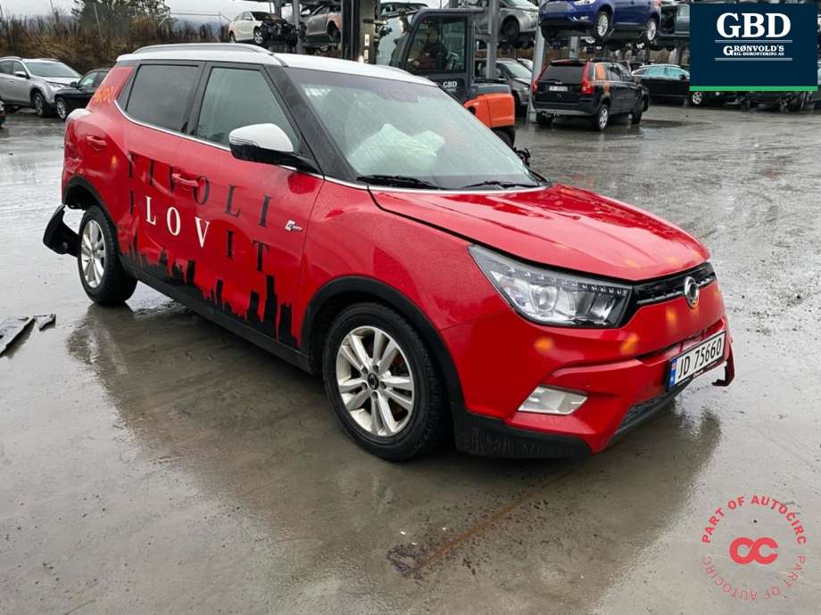 SsangYong Tivoli, 2016->>  delebil , Motorkode: E-XDI160, Girkassekode: 3102035160
