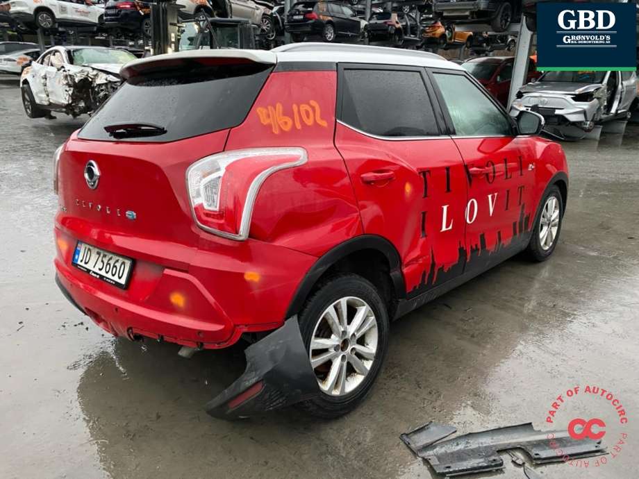 SsangYong Tivoli 2016-->> , Motorkode: E-XDI160, Girkassekode: 3102035160
