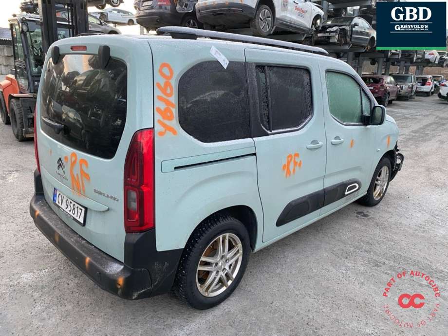 Citroën Berlingo 2019-->> (Type III) , Motorkode: YHY, Girkassekode: 16 230 929 80