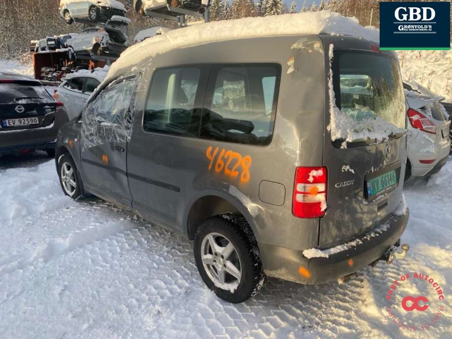 VW Caddy 2010-2015 (Type III, Fase 2) , Motorkode: CFHF, Girkassekode: NFQ