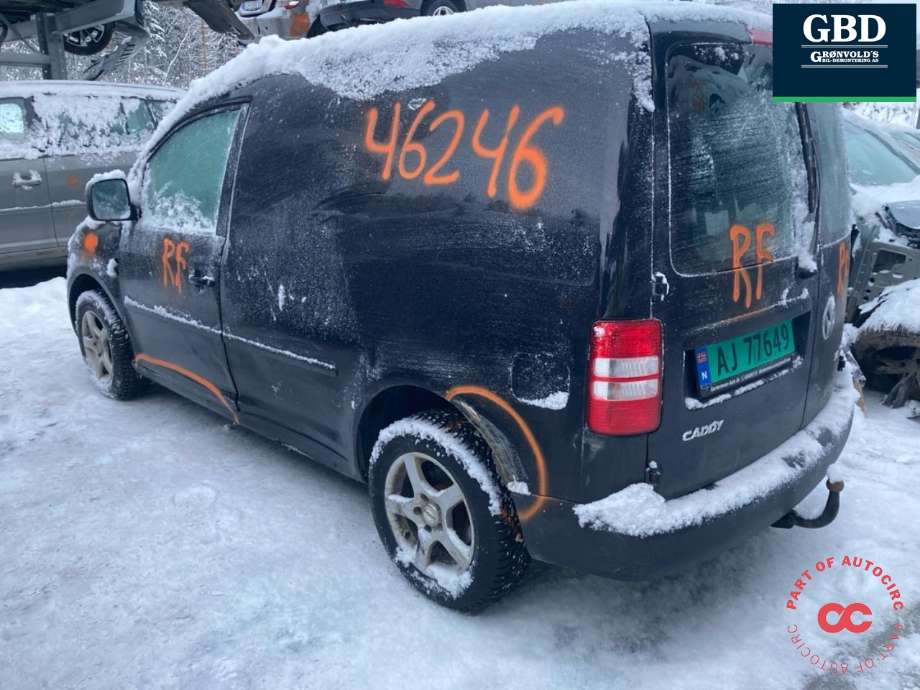 VW Caddy 2010-2015 (Type III, Fase 2) , Motorkode: CFHC, Girkassekode: NLP