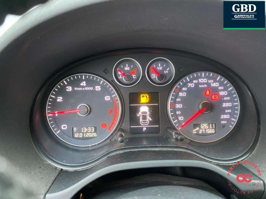 Audi A3 2009-2012 (Type II, Fase 2) , Motorkode: CBZB, Girkassekode: NTZ